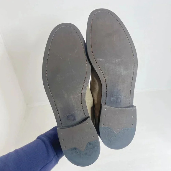 John Varvatos Men's Taupe Suede Wingtip Oxfords Size 11.5 - Picture 8 of 11